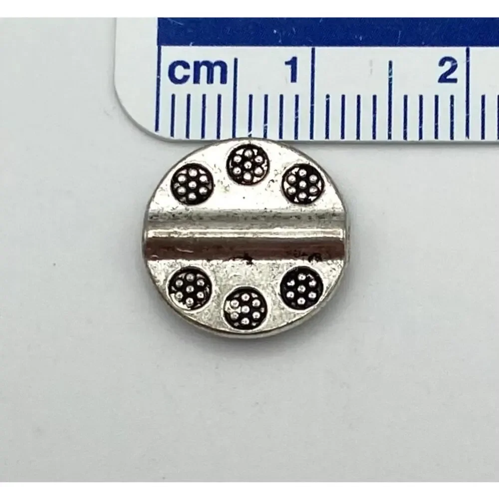 Silver Tone Beads for Jewelry Making Lot 2 lbs 5.4 oz Tube Oval Circle Flower